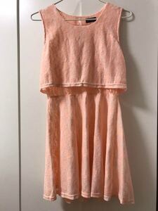 新品 スピーガ フラワーレース ピンク ワンピースパーティードレス ピンク 花柄 フラワー サーモンピンク シースルー