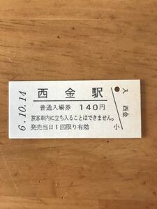 JR東日本 水郡線 西金駅（平成6年）