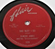 BLUES 78rpm ● Elmore James And His Broomdusters Sho Nuff I Do / 1839 Blues [ US '54 Flair Records 1039 ] SP盤_画像1