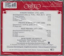 [CD/Orfeo]レーガー:弦楽四重奏曲嬰ヘ短調Op.121他/ケッケルト四重奏団 1974.1.21他_画像2