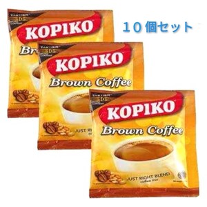 匿名配送 KOPIKO 3in1 Coffee Brown ブラウン コピコ 珈琲 ミルク 砂糖入り インスタントコーヒー
