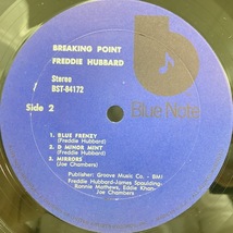 ■00即決 FREDDIE HUBBARD breaking point RVGナシ STEREO UA BLUE NOTE _画像3