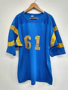 60s USA製 SOUTHERN ATHLETIC ナイロンメッシュ フットボールＴシャツ ナンバリング RUSSELL ラッセル サザン カレッジプリント ビンテージ