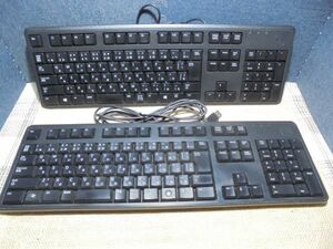 DELL　USBキーボード 2点セット（KB212-B）／中古