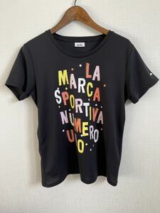 ellesse エレッセ レディース トップス カットソー スポーツウエア プリントTシャツ 半袖Tシャツ コンプレッション Mサイズ