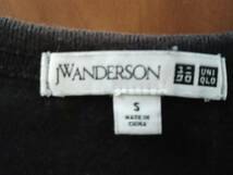 UNIQLO ユニクロ×JW ANDERSON【USED古着・半袖Tシャツ 】 (S) color黑 綿 　 　 646-4G1917_画像3