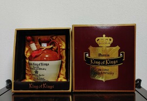 古酒陶器ボトルKing of kings Scotch Whisky キングオブキングス スッコチ ウイスキー 箱付き