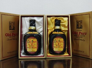 古酒2本1980'sオールドパー12年 スッコチ ウイスキーOld Parr Scotch Whisky 箱付き