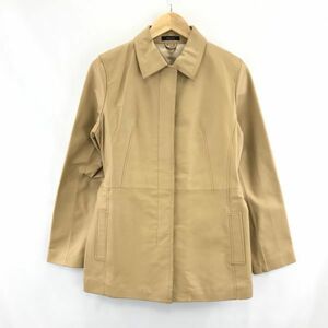  Comme Ca Ism * pig leather / leather jacket [M/ beige ] waist belt / ratio wing tailoring *BA390W