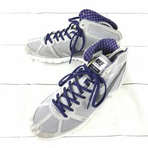 ナイキ★トレーニングシューズ【23.5/グレー紫】エアマックス/メッシュ加工/TRAINING MAX S2S MID◆C-98L