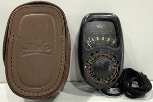 210729C* walz EXPOSURE METER MODEL EⅡ CENTRAL CDK ELECTRONIC light meter leather case attaching! delivery method =yaf cat takkyubin (home delivery service)!