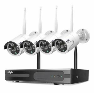 Hiseeu HDD video recording with function 8CH wireless cctv system 1080p monitoring security camera set security system video monitoring kit 