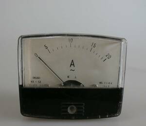  day . electric. meter KR-52 analogue meter rectangle era thing Junk exhibition day .. measuring instrument analogue amperemeter 