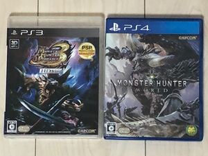 PS4ソフト モンスターハンターワールド PS3ソフト モンスターハンターポータブル3rdHDバージョン 2本セット
