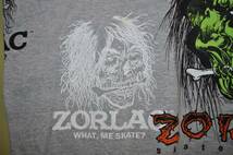 SALE ¥100円スタート 00年代 ZORLAC MULTI PRINT ゾーラック マルチプリント Tシャツ GREY XL_画像5