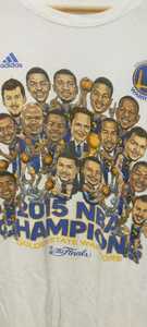 NBA Golden State Warriors 2015 Чемпион T -Frish (XL) Стехин Карри Клэй Томпсон Андре Игуда Адидас