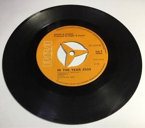 EPレコード ゼーガーとエバンズ『西暦2525年/リトル・キッド』シングル盤