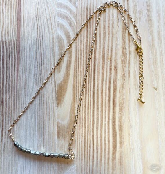 -SUI8- No.56 ゴールドブラスのネックレス　a golden brass necklace 53cm