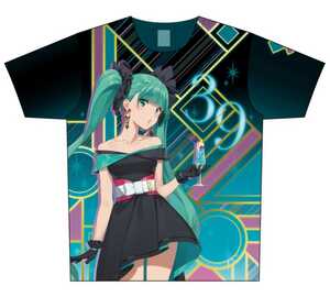 39Culture PARTY フルグラフィックtシャツ 初音ミク ココラボ ボーカロイド tシャツ Lsize