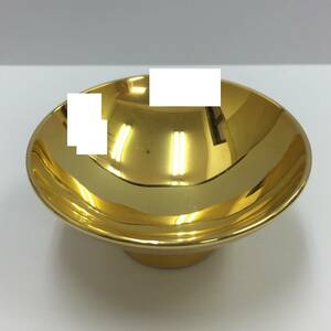 金杯 24KGP 小ぶり 酒器 金色/ゴールドカラー 無地 鏡面 インテリア