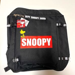 大容量&軽量!キャラクターリュックL ピーナッツ/スヌーピー ブラック 新品 PEANUTS SNOOPY
