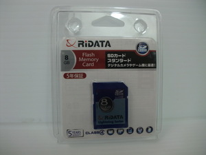  unused * unopened goods SDHC card RIDATA 8GB postage 120 jpy ~ memory card SD card 