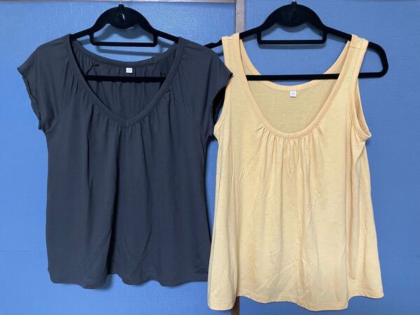 USED☆ ユニクロ【UNIQLO】タンクトップ・トップス M 2枚セット