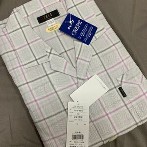 DAKS Dux pyjamas L made in Japan cotton 100% long sleeve length pants crepe check 