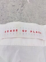 ◇ SENSE OF PLACE センスオブプレイス URBAN RESEARCH Vネック フレンチスリーブ シャツ サイズF ホワイト レディース 1002800867615_画像5