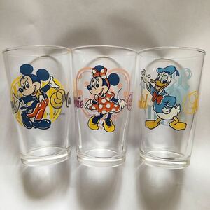 ＊レア＊Disney ミッキーマウス&ミニーマウス&ドナルドダック グラス　タンブラー 3個セット　東京ディズニーリゾート限定品