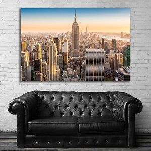 ニューヨーク 特大 ポスター 150x100cm 夜景 景色 摩天楼 マンハッタン 海外 インテリア グッズ 絵 雑貨 写真 アート 大 アメリカ 6