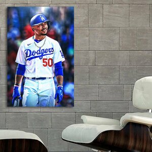 ドジャース ムーキー・ベッツ 特大 ポスター 約150x100cm 野球 MLB ロサンゼルス 海外 インテリア グッズ 絵 雑貨 写真 フォト 大 Betts