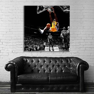 シャキール・オニール 特大 ポスター 100x100cm NBA レイカーズ 写真 アート 雑貨 グッズ 絵 フォトインテリア 大 Shaquille O'Neil 2