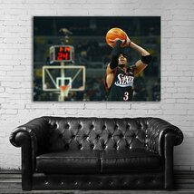 アレン・アイバーソン 特大 ポスター 150x100cm シクサーズ 76ers NBA 写真 アート おしゃれ 雑貨 海外 グッズ 絵 フォト 大 Iverson 3_画像1