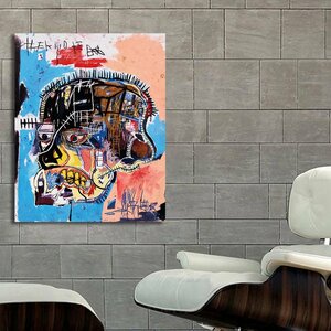 バスキア Basquiat 特大 ポスター 130x100cm 海外 アート インテリア 雑貨 グッズ 絵 フォト グラフィティ 画家 ジャン ミシェル 大 2