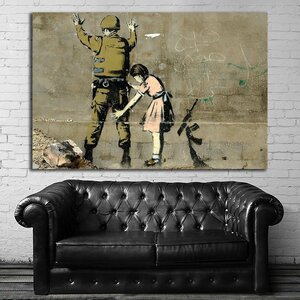 Banksy バンクシー 特大 ポスター 150x100cm 海外 アート インテリア 雑貨 グッズ 絵 フォト グラフィティ おしゃれ 大 6