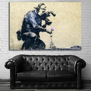 Banksy バンクシー 特大 ポスター 150x100cm 海外 アート インテリア 雑貨 グッズ 絵 フォト グラフィティ おしゃれ 大 2