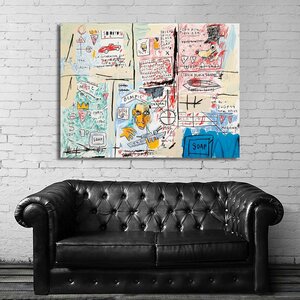 バスキア Basquiat 特大 ポスター 135x100cm 海外 アート インテリア 雑貨 グッズ 絵 フォト グラフィティ 画家 ジャン ミシェル 大 3