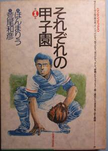 それぞれの甲子園第一巻。作・荒尾和彦。画・ほんまりう。初版本。定価・８８０円。実業之日本社。