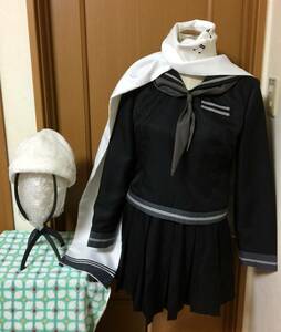 アトラス デビルサバイバー2 名古屋出身 女子高生 判 亜衣梨 コスプレ セーラー服 衣装 マフラー 帽子 宅コス 仮装 写真撮影