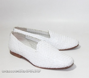 No.21 NUMBER TWENTY-ONE number tuenti one mesh Loafer white white leather original leather 37 approximately 23.5cm India made used beautiful goods 