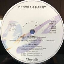 L 12インチ デボラ・ハリー Deborah Harry I Want That Man / Bike Boy レコード 5点以上落札で送料無料_画像4