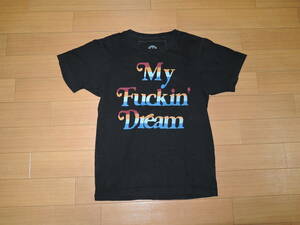 M エム Tシャツ S 黒 マルチカラー ロゴ 星☆ TMT メッセージ カットソー My Fuckin' Dream