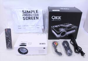 Y4662* used beautiful goods *QKK small size projector AK-83 white group 