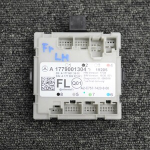 [M-19]ベンツ W177 A180 ドアコンピューター 左フロント A1779001304 検:A200d W247 中古