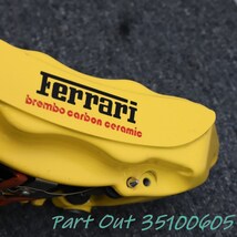 [X-50]フェラーリ 458 左リア キャリパー ブレンボ LH Rear caliper Brembo F458 スパイダー FERRARI SPIDER 中古_画像10