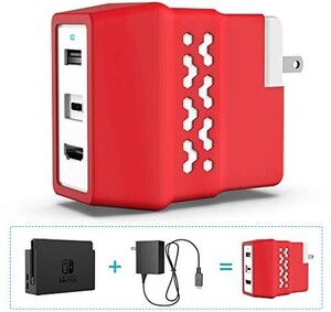 ニンテンドースイッチドック替換品 コンセント直差し PSE認証済 1080P 4K USB TypeC USB3.0機能搭載