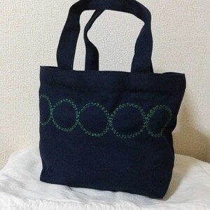ミニトートバック 刺し子のバッグ