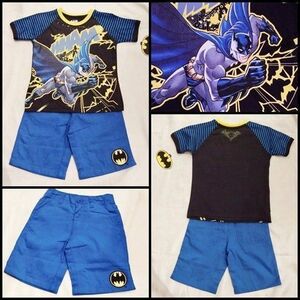 海外製　バットマン　子供用　半袖　セットアップ　Ｔシャツ　ハーフパンツ　マーベル　ヒーロー　男の子　輸入子供服　アメリカ　5　110cm