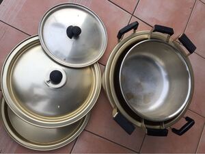 アルミ鍋36、33、28cm 中古